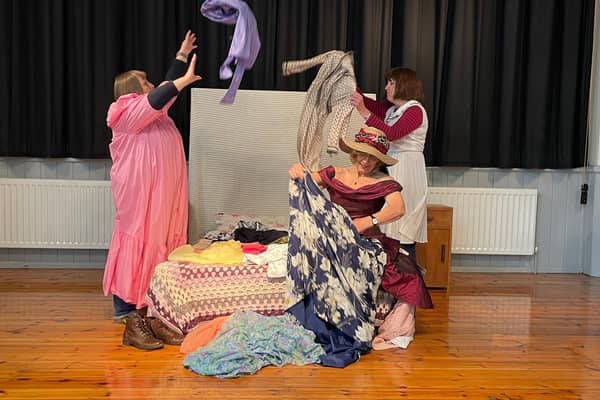 Susan Devaney, Kathy Padley and Suzanne Alford play the three sisters in The High Tor Players' production of The Memory of Water.