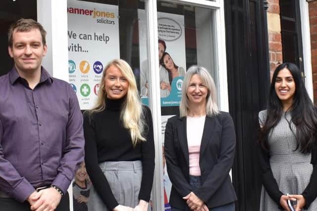 Solicitor Adam Tankard, paralegal Amy Hawksley, property executive Perri Boyes-Weston and assistant solicitor Rozeena Aslam have joined Banner Jones' Chesterfield teams.