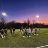 EMA's Community Fund can help with improvements like these floodlights at a local sports field