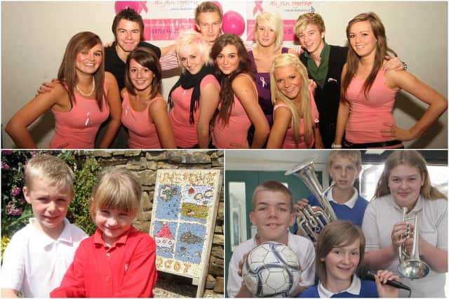 Find out what  community projects the pupils of Chesterfield's Brookfield School, Parkside School and Unstone's St Mary's Primary School (clockwise from top) were involved in during 2007.
