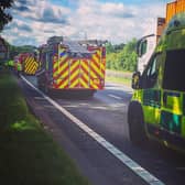 A multi-vehicle crash is being dealt with by emergency teams on the A38. Image for illustration only.