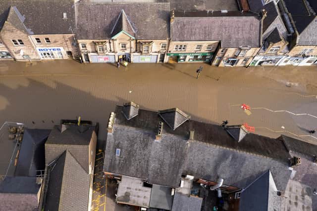 Bakewell Road, Matlock, lies under water as overnight rain deluged the area.
Rod Kirkpatrick/F Stop Press