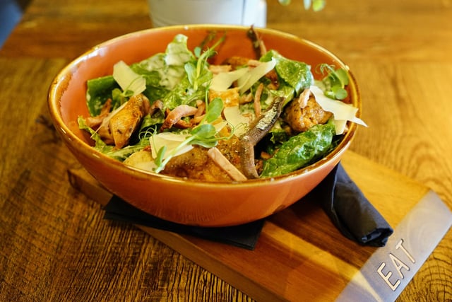 Chicken Caesar Salad is among the light lunch options.