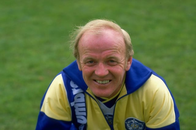 Billy Bremner during a photocall at Elland Road.