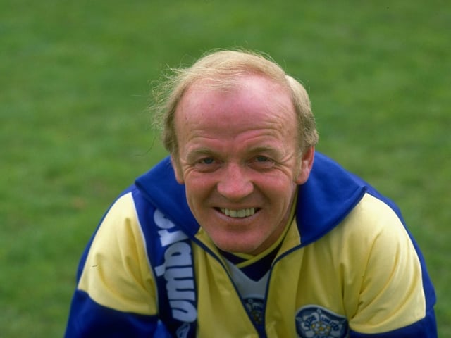 Billy Bremner during a photocall at Elland Road.