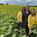 Sophie Ibbotson, 24, from Barlow, and her parents Alison and Paul Ibbotson are launching an unusual attraction in their small village. Paul has planted a field full of sunflowers – and now Ibbostons are inviting everyone to enjoy a day among wildflowers.