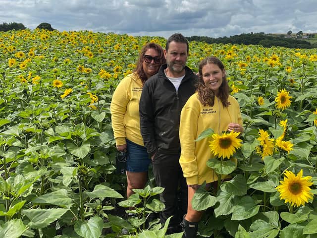Sophie Ibbotson, 24, from Barlow, and her parents Alison and Paul Ibbotson are launching an unusual attraction in their small village. Paul has planted a field full of sunflowers – and now Ibbostons are inviting everyone to enjoy a day among wildflowers.