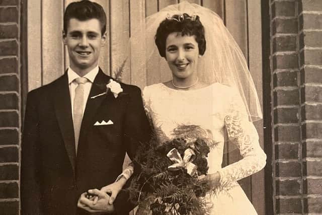 John and Brenda Richardson on their wedding day.