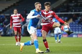 Branden Horton, pictured playing for Doncaster Rovers, has been in talks with Chesterfield over a move.