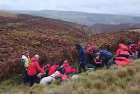 Edale Mountain Rescue were called to assist a walker with an ankle injury near Bretton Clough on Saturday, November 4.