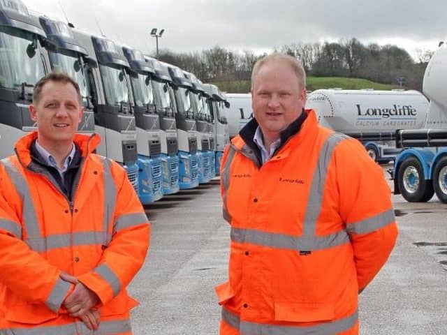 Longcliffe Managing Director Paul Boustead (right) with Logistics Manager James Hopkinson 