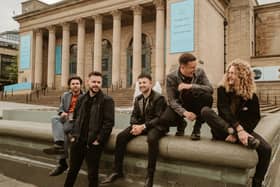 The Rosadocs outside Sheffield City Hall where they will be playing the biggest headline show of their career on November 3, 2023.