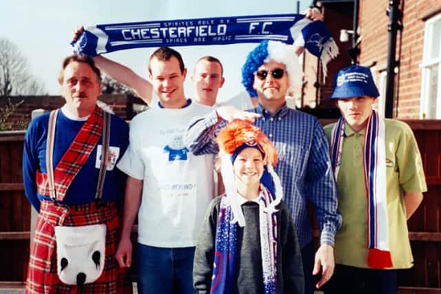 Robert Wilmot, a massive Spireite and well known in the Chesterfield area, seen in his kilt.