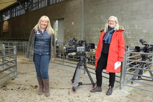 Bev Parker with Countryfile presenter Charlotte Smith.