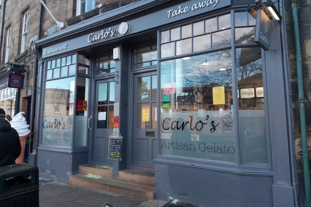 Carlo's fish and chip shop is open for takeaways.