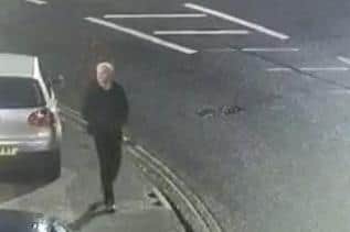 Do you know this man wanted over damage to a car in Matlock Bath.