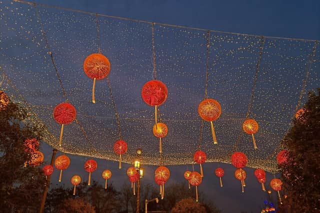 Chinese lanterns.