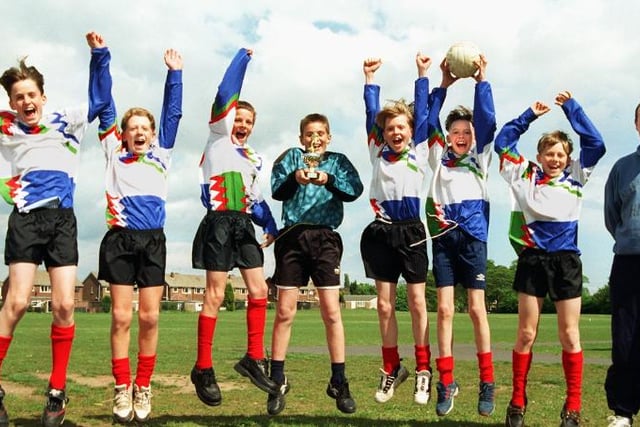 Hungerhill School's under 13 football team won a 5 side game at the Dome in 1997.