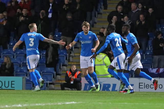 Chesterfield came from a goal down to beat Notts County 3-1.