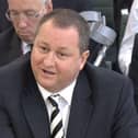 Mike Ashley giving evidence at the Parliamentary enquiry