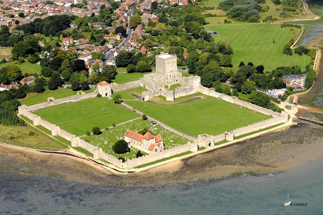Portchester Castle from the air. Undated. Picture: Costen.co.uk