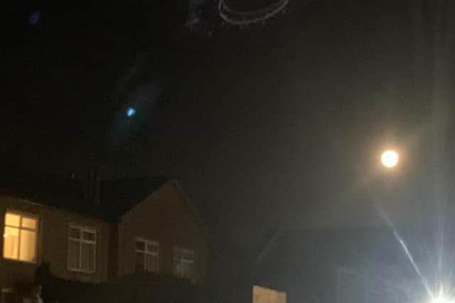 The truth is out there... Stephanie Marsden's picture taken on Saturday night.
