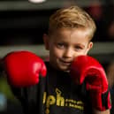 Boxer Caden James, 5,already holds FIVE world records and has fans including David Haye.  (Photo: SWNS).