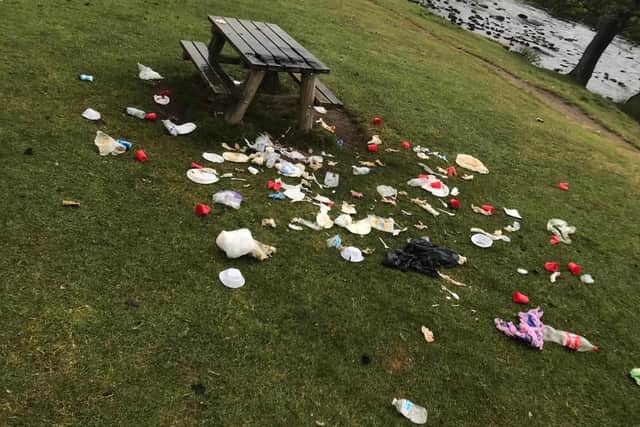 Rubbish dumped at the Chatsworth Estate.