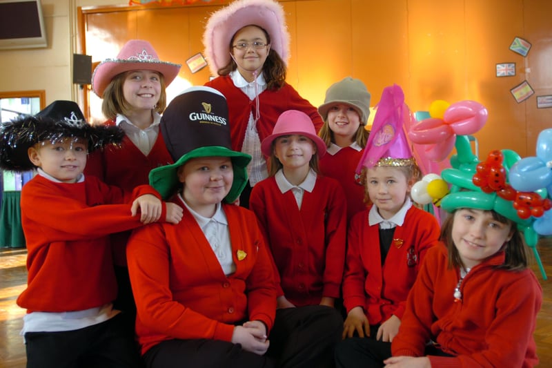 A hat memory with a serious theme. Shotton Hall Junior School pupils donned head wear for charity when they supported the Hats For Haiti fundraiser 11 years ago. It helped people affected by earthquakes in Haiti. Can you spot someone you know?