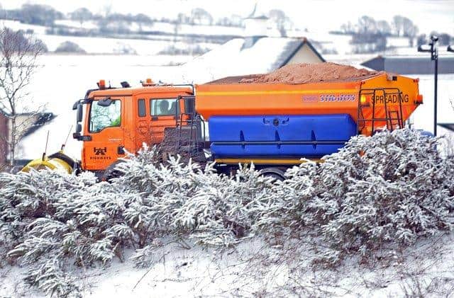 Gritters are out in Derbyshire.
