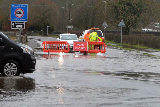 The junction of Station Road and Church Street Darley Abbey has been closed due to flooding.