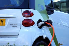 There has been a 256% rise in the number of electric cars in the town.