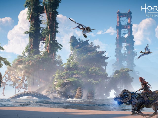 Horizon Forbidden West continues hero Aloy’s story as she delves even further west in post-apocalypse America to take on deadly machines and rival raiders threatening the future and civilisation of Forbidden West's beautiful world. 
The sequel to Guerrilla Games' Horizon Zero Dawn (2017) will be released for PlayStation 4 and PS5 consoles on February 18 2022, and is sure to be a hit in having already received rave reviews.