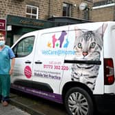 -John Rosie with nurse Lindsey Southam from VetCare@Home