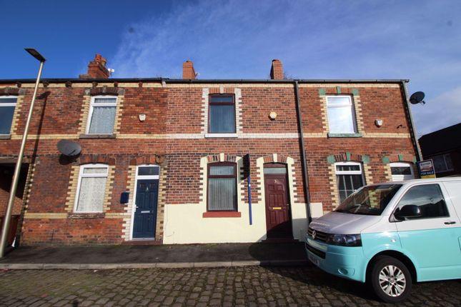This two-bedroom terrace home is available to rent for £525 per calendar month with Borron Shaw.