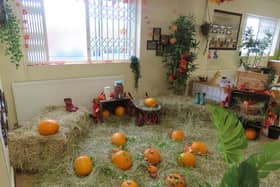 Indoor pumpkin patch at Kids Planet Sheepbridgge