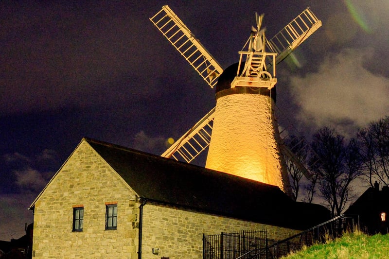Fulwell Mill could be seen lit up yellow by many in Wearside.