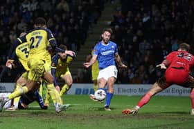 Will Grigg scored Chesterfield's third against Solihull Moors. Picture: Tina Jenner