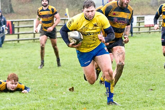 Ben Neville was among Matlock's try scorers in the win at Ashby. Photo: Colin Baker.