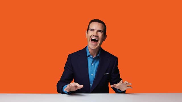 Jimmy Carr tours his Laughs Funny show to Buxton, Chesterfield, Derby and Sheffield in 2024/2025.