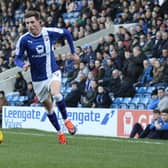 Jake Beesley pictured playing for Chesterfield.