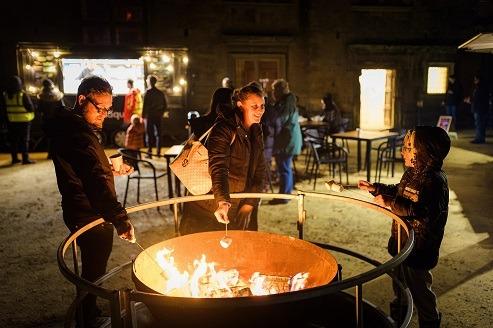 Visitors enjoyed toasting marshmallows on the large firepit (photo: Lamar Francois)
