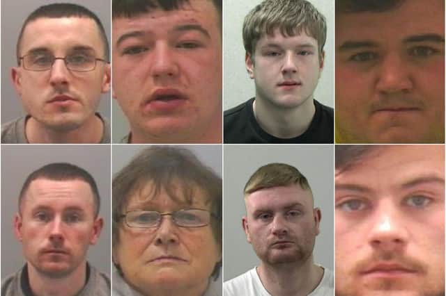The above criminals are either from Northumberland or have committed offences in the county.