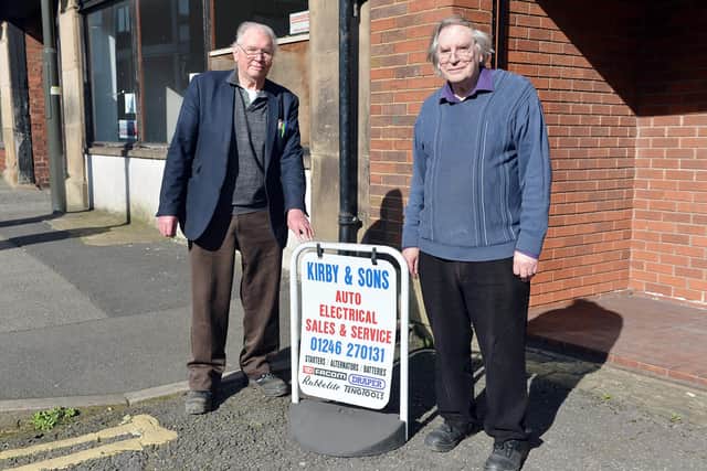 Chesterfiield firm Kirby and Sons are closing their business at the end of this month. John and Frederick Kirby.