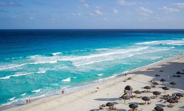 Cancun is a popular holiday destination at this time of year.