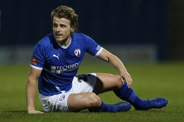 Chesterfield host Boreham Wood on Saturday. Pictured: Tom Whelan.