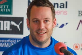 New Chesterfield manager James Rowe. Picture by Michael South.