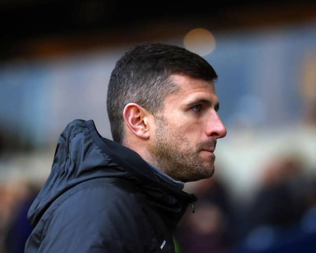 John Mousinho, manager of Portsmouth. (Photo by Catherine Ivill/Getty Images)