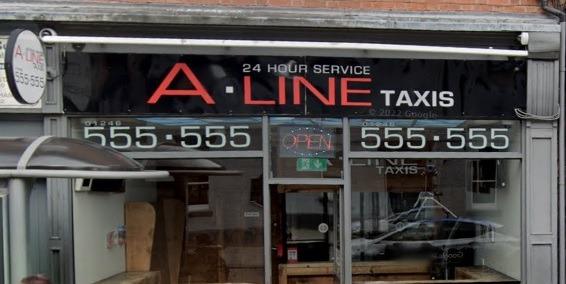 A-Line Taxis, 14 Stephenson Place, Chesterfield S40 1XL, is rated 4.4 out of 5 based on 479 Google reviews. Deborah Warwick posted: "Absolutely brilliant service! The drivers are all very friendly and welcoming." Call 01246 555555 or book online at https://a-linetaxis.co.uk/