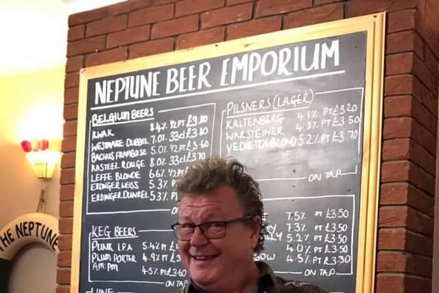 Garry Norton is proud of what has been achieved at The Neptune Beer Emporium since he bought the pub seven years ago.